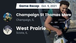 Recap: Champaign St Thomas More  vs. West Prairie  2021