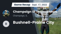 Recap: Champaign St Thomas More  vs. Bushnell-Prairie City 2022
