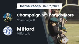 Recap: Champaign St Thomas More  vs. Milford  2022
