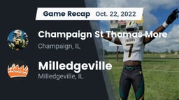 Recap: Champaign St Thomas More  vs. Milledgeville  2022