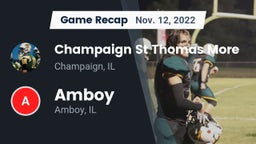 Recap: Champaign St Thomas More  vs. Amboy  2022