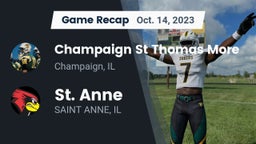 Recap: Champaign St Thomas More  vs. St. Anne  2023