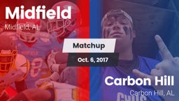 Matchup: Midfield  vs. Carbon Hill  2017