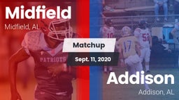 Matchup: Midfield  vs. Addison  2020