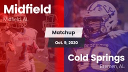 Matchup: Midfield  vs. Cold Springs  2020