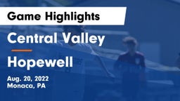 Central Valley  vs Hopewell  Game Highlights - Aug. 20, 2022