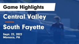 Central Valley  vs South Fayette  Game Highlights - Sept. 22, 2022