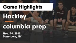 Hackley  vs columbia prep Game Highlights - Nov. 26, 2019