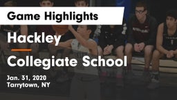 Hackley  vs Collegiate School Game Highlights - Jan. 31, 2020