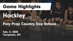 Hackley  vs Poly Prep Country Day School Game Highlights - Feb. 3, 2020