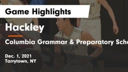 Hackley  vs Columbia Grammar & Preparatory School Game Highlights - Dec. 1, 2021