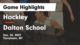 Hackley  vs Dalton School Game Highlights - Jan. 26, 2022