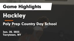 Hackley  vs Poly Prep Country Day School Game Highlights - Jan. 20, 2023
