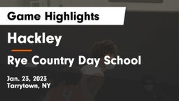 Hackley  vs Rye Country Day School Game Highlights - Jan. 23, 2023