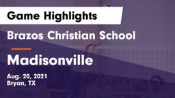 Brazos Christian School vs Madisonville  Game Highlights - Aug. 20, 2021
