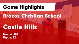Brazos Christian School vs Castle Hills Game Highlights - Nov. 6, 2021