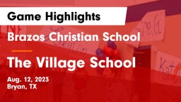 Brazos Christian School vs The Village School Game Highlights - Aug. 12, 2023
