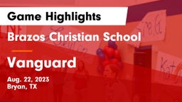 Brazos Christian School vs Vanguard Game Highlights - Aug. 22, 2023