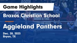 Brazos Christian School vs Aggieland Panthers Game Highlights - Dec. 28, 2023
