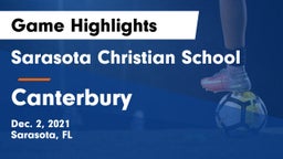 Sarasota Christian School vs Canterbury Game Highlights - Dec. 2, 2021