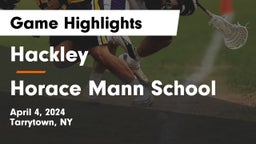 Hackley  vs Horace Mann School Game Highlights - April 4, 2024