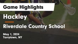 Hackley  vs Riverdale Country School Game Highlights - May 1, 2024