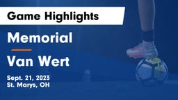 Memorial  vs Van Wert  Game Highlights - Sept. 21, 2023