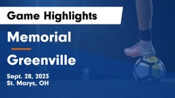 Memorial  vs Greenville  Game Highlights - Sept. 28, 2023