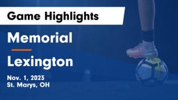 Memorial  vs Lexington  Game Highlights - Nov. 1, 2023