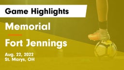 Memorial  vs Fort Jennings  Game Highlights - Aug. 22, 2022