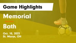 Memorial  vs Bath Game Highlights - Oct. 10, 2023