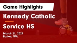 Kennedy Catholic  vs Service HS Game Highlights - March 21, 2024