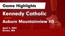 Kennedy Catholic  vs Auburn Mountainview HS Game Highlights - April 3, 2024
