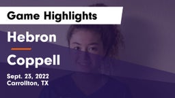 Hebron  vs Coppell  Game Highlights - Sept. 23, 2022