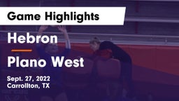 Hebron  vs Plano West  Game Highlights - Sept. 27, 2022