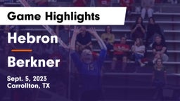Hebron  vs Berkner  Game Highlights - Sept. 5, 2023
