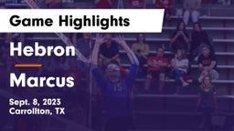 Hebron  vs Marcus  Game Highlights - Sept. 8, 2023