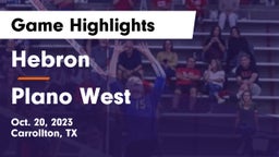 Hebron  vs Plano West  Game Highlights - Oct. 20, 2023
