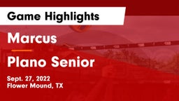 Marcus  vs Plano Senior Game Highlights - Sept. 27, 2022