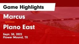 Marcus  vs Plano East  Game Highlights - Sept. 30, 2022
