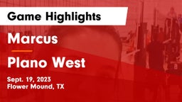 Marcus  vs Plano West  Game Highlights - Sept. 19, 2023