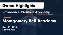 Providence Christian Academy  vs Montgomery Bell Academy Game Highlights - Dec. 29, 2020