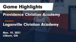 Providence Christian Academy  vs Loganville Christian Academy  Game Highlights - Nov. 19, 2021