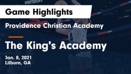 Providence Christian Academy  vs The King's Academy Game Highlights - Jan. 8, 2021