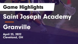 Saint Joseph Academy vs Granville Game Highlights - April 23, 2022