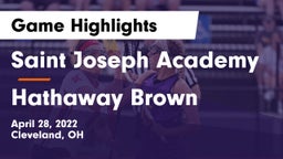 Saint Joseph Academy vs Hathaway Brown  Game Highlights - April 28, 2022