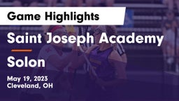 Saint Joseph Academy vs Solon  Game Highlights - May 19, 2023