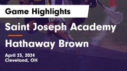 Saint Joseph Academy vs Hathaway Brown  Game Highlights - April 23, 2024