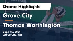 Grove City  vs Thomas Worthington  Game Highlights - Sept. 29, 2021
