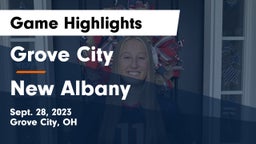 Grove City  vs New Albany  Game Highlights - Sept. 28, 2023